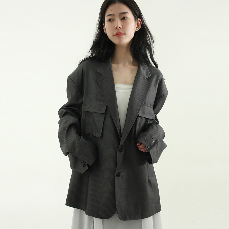 Localmansion韩代口袋西服夹克