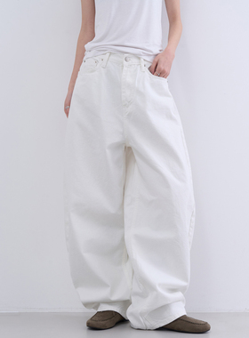 lowear韩代 back corset ballon pants 设计师款后绑带宽松长裤