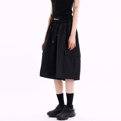 Raucohouse韩代抽绳休闲半腿裤