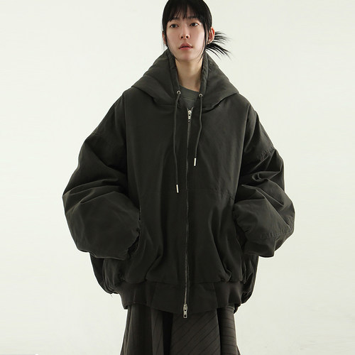 Localmansion韩代夹棉连帽外套