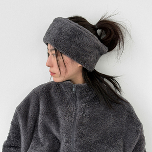 fur hair band 复古毛绒发带百搭休闲 韩国代购 设计师款 25F