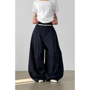 韩代26 seasonless cotton pin tuck balloon pants (unisex)长裤