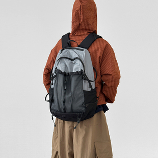韩国代购 paper pack 格子纹理背包 pattern back grid 26A mesh