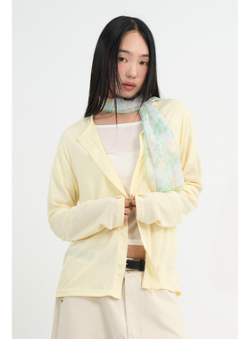 Raucohouse韩代 Ren Summer Oversized Cardigan百搭长袖针织开衫