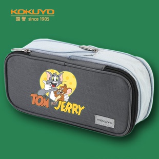 日本KOKUYO国誉笔袋猫和老鼠限定DIY大容量学生铅笔袋学习文具盒