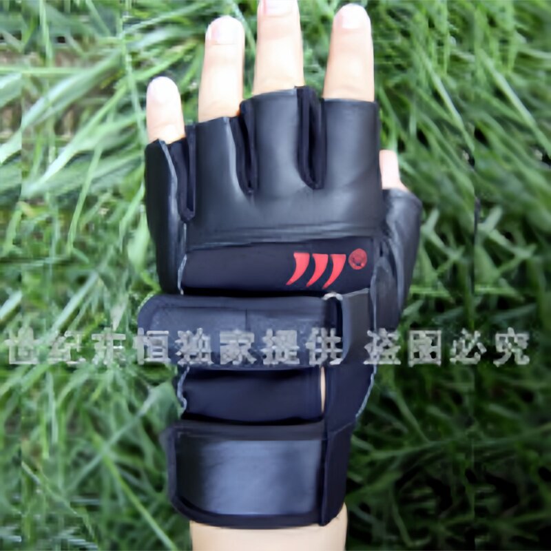 搏尔得真皮半指训练手套哑铃单双杠器械手掌护具户外运动健身房