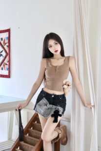 时尚 24春夏新款 侧面镂空外穿内搭背心气质吊带 MARZO女士 13DE