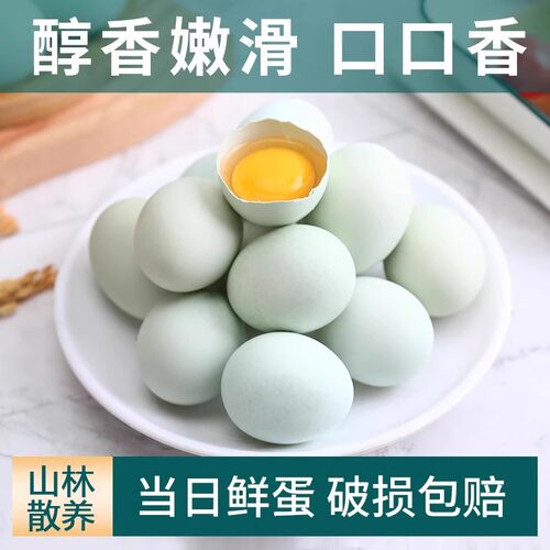 精选乌鸡蛋绿壳蛋月子蛋