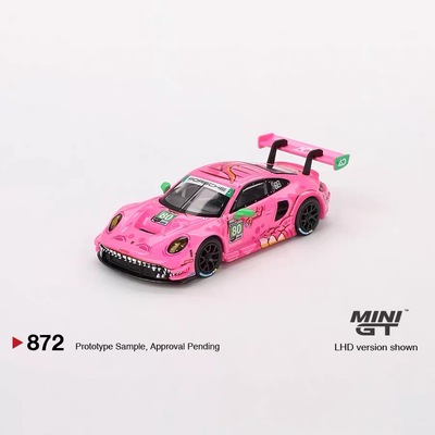 现货 TSM MINIGT MGT 1:64 保时捷 911 GT3 R 粉恐龙 872 挂卡
