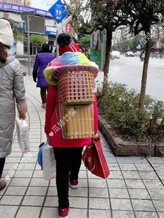 四川背篓竹编背小孩婴儿背篓背兜宝宝