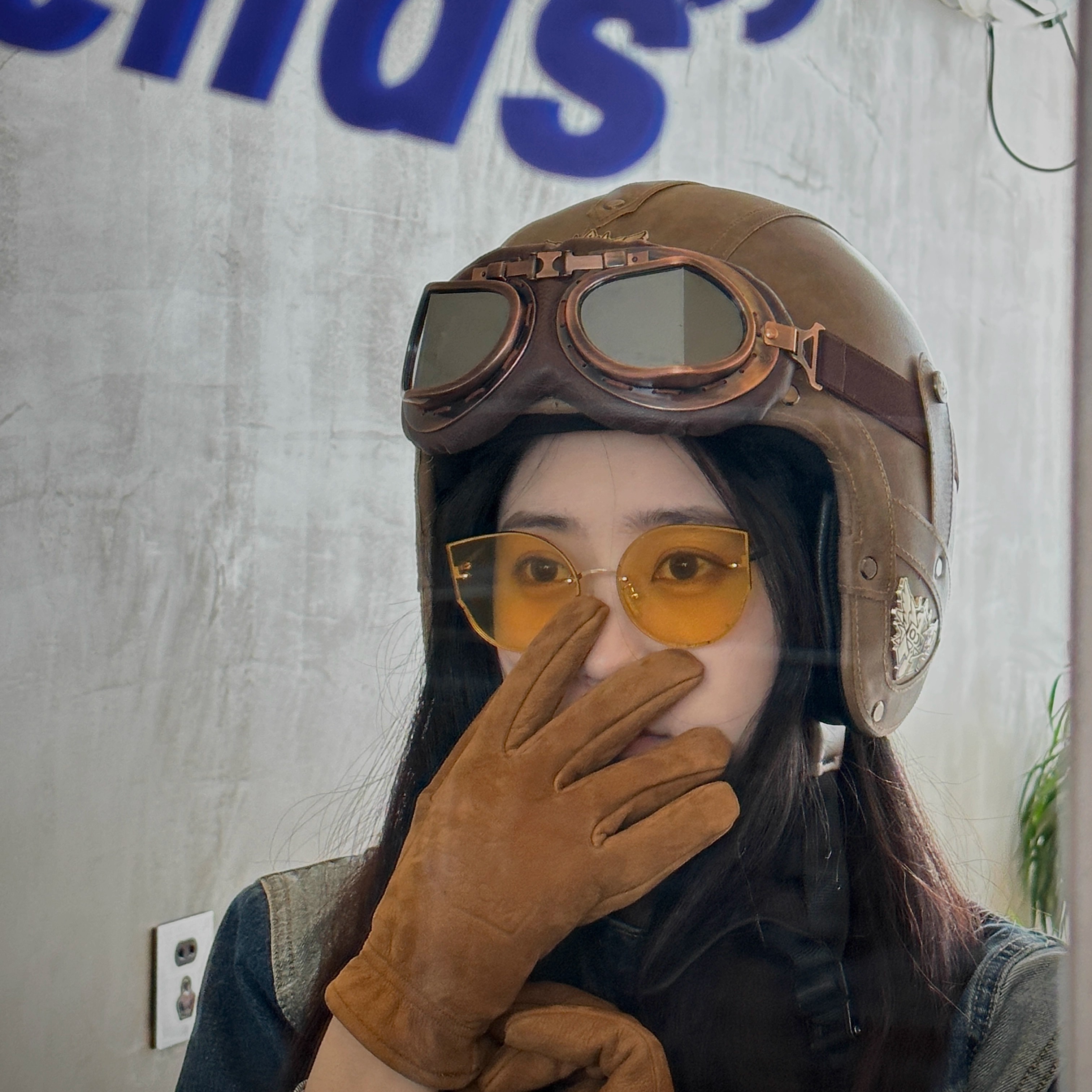 【34】3C认证四季复古头盔轻便安全帽复古皮质电动车半盔微瑕