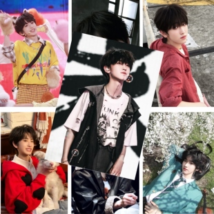 左奇函海报墙贴追星爱豆周边卧室房间墙面写真集拍照布置背景壁纸