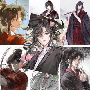 魏无羡单人海报墙贴追星爱豆周边卧室房间墙面写真集拍照布置背景