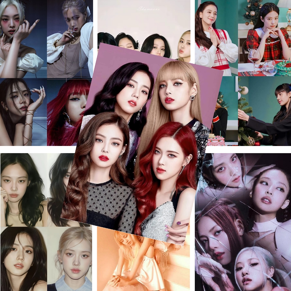 blackpink海报墙贴追星爱豆周边卧室房间墙面写真集拍照布置背景