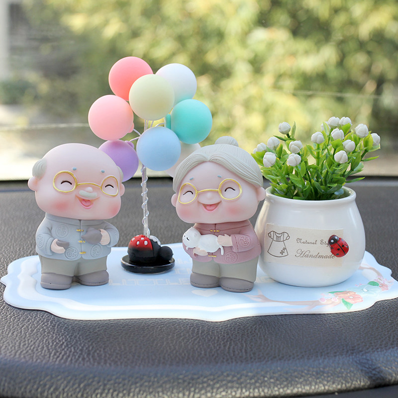 可爱老公老婆公仔创意白头到老汽车摆件个性车内装饰品情侣网红女,汽车用品/电子/清洗/改装,摆件,淘宝优惠券,粉丝福利购,淘宝优惠卷