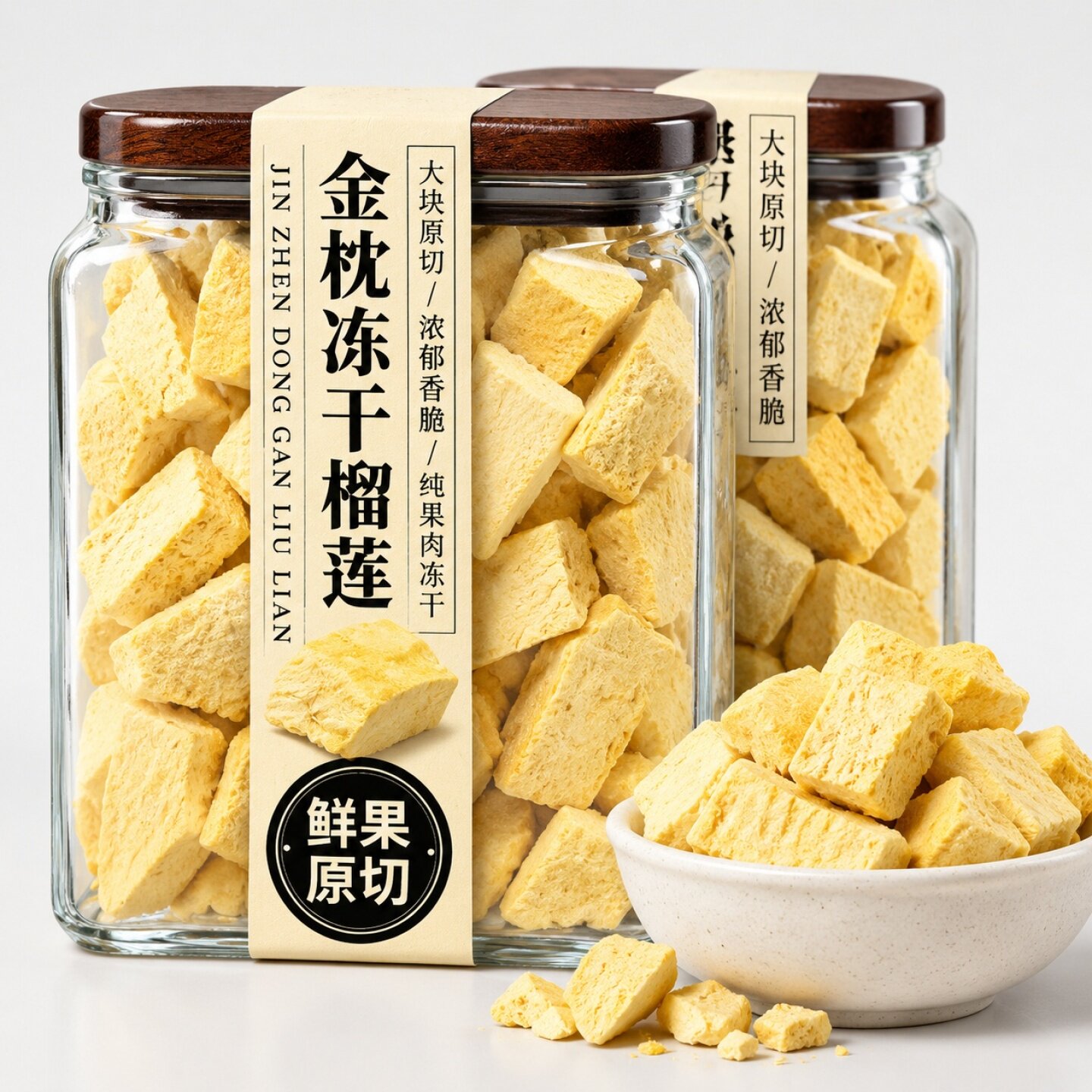 泰国金枕头榴莲干500g冻干榴莲原装进口特产无干燥剂孕妇休闲零食