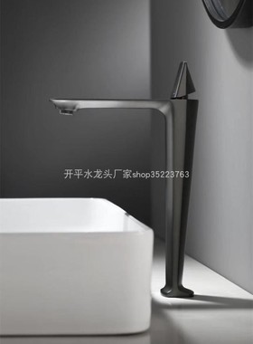 面盆枪灰龙头台上盆冷热龙头单孔单把 全铜单柄混水龙头30243实拍