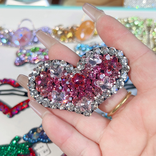 施华爱心拜拜夹