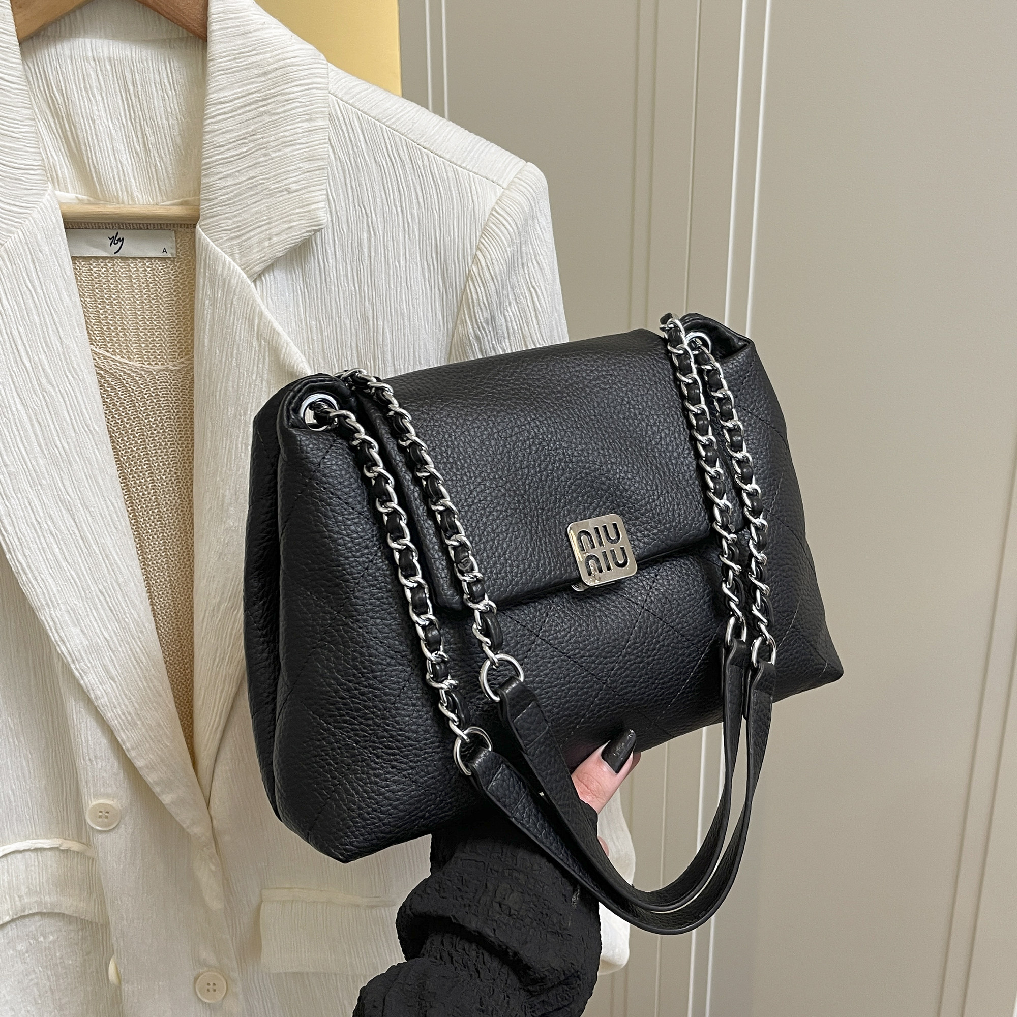 包包女式2025新款托特包高级感轻奢大容量软皮菱格包单肩斜挎女包,箱包皮具/热销女包/男包,通用款女包,淘宝优惠券,粉丝福利购,淘宝优惠卷