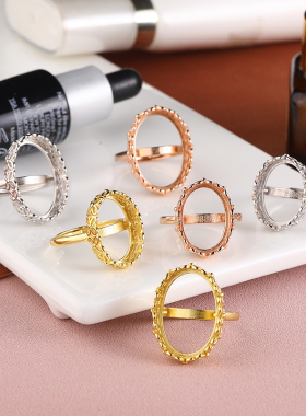 女款戒托S925银戒指空托