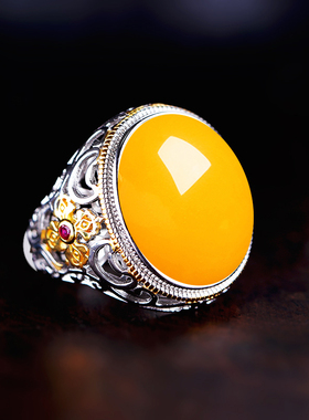 S925纯银戒指空托男镶嵌戒托