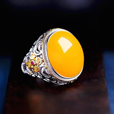 S925纯银戒指空托男镶嵌戒托