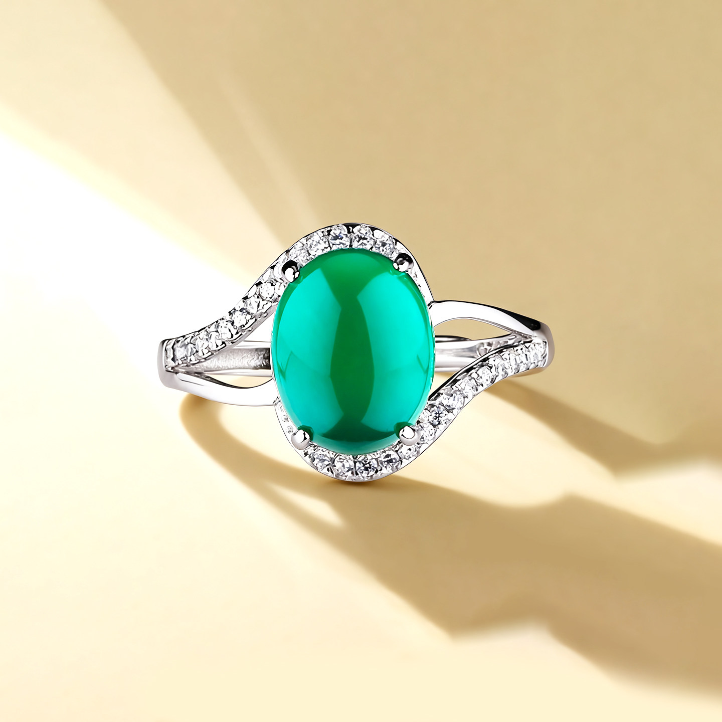 通体S925纯银戒指空托女DIY戒托