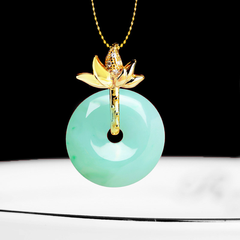 现货S925纯银扣平安石扣头夹扣玉坠翡翠玉石水晶吊坠扣银饰项坠扣