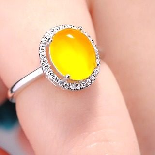 s925纯银戒指空托镶嵌女diy南红