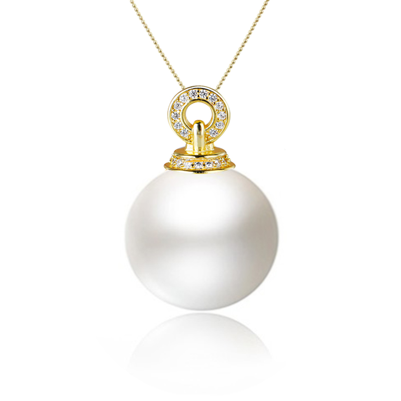 S925纯银吊坠扣蜜蜡琥珀珍珠女