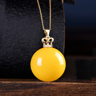 S925纯银吊坠扣DIY扣玉石珍珠蜜蜡琥珀绿松石圆珠项链吊坠扣头女