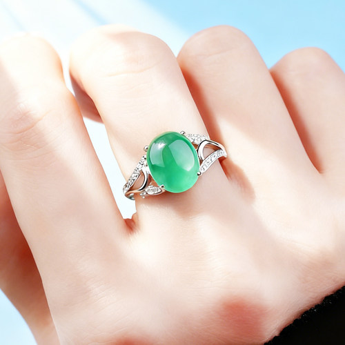 S925纯银戒指空托女镶嵌戒面戒托