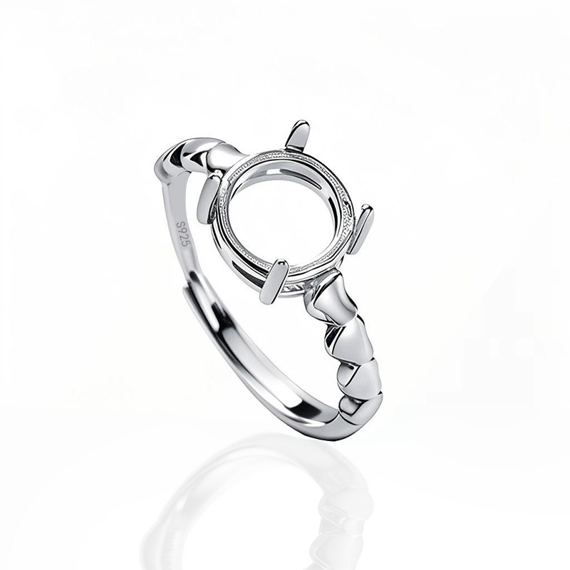 S925纯银戒指空托指环女款