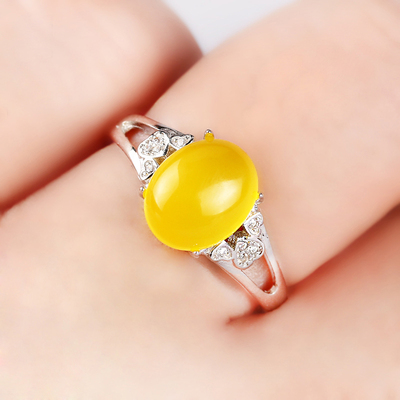 戒指空托铂银满楼女纯银日韩镶嵌