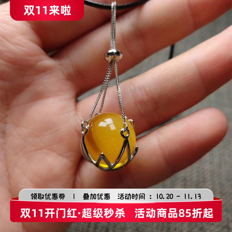 S925纯银吊坠空托镶嵌diy配件托