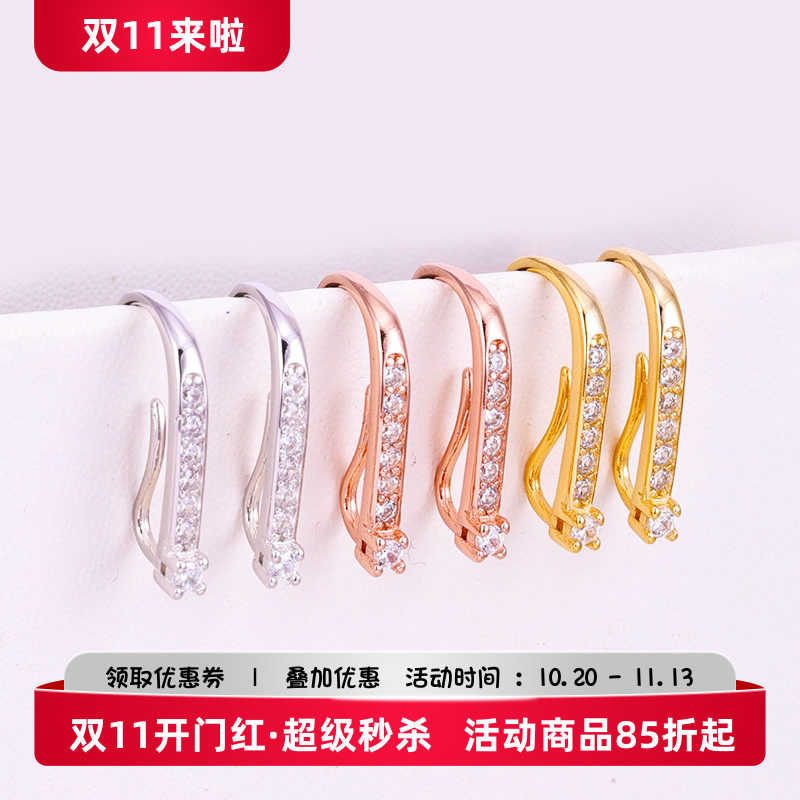 自制纯银耳饰通体S925纯银