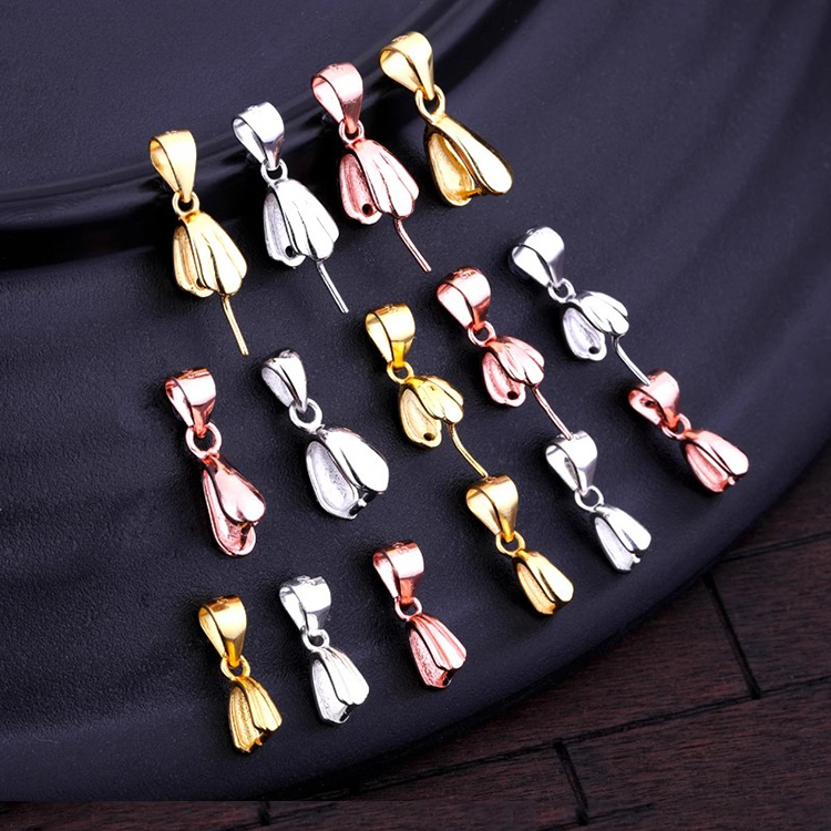 S925纯银夹扣吊坠扣银夹扣银扣头