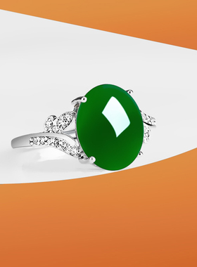 925银戒指空托女镶嵌绿松石戒托