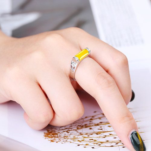 纯银材质戒指空托男女潮流戒托