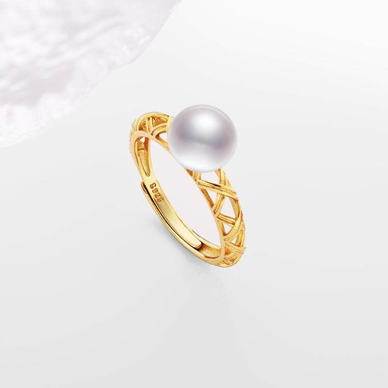 DIY配件S925纯银戒指托戒指空托