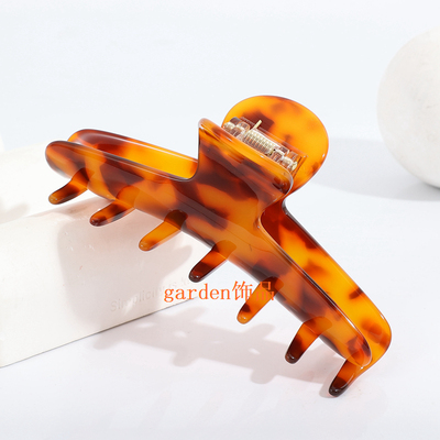 亚历山大同款简约复古帕伊大号抓夹 低调优雅鲨鱼夹发饰 11.2cm长