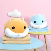 Hamster Napping Gối Gối Chăn kép Sử dụng Xe ba trong một Văn phòng Nghỉ trưa Sinh viên Đệm Chăn - Trở lại đệm / Bolsters