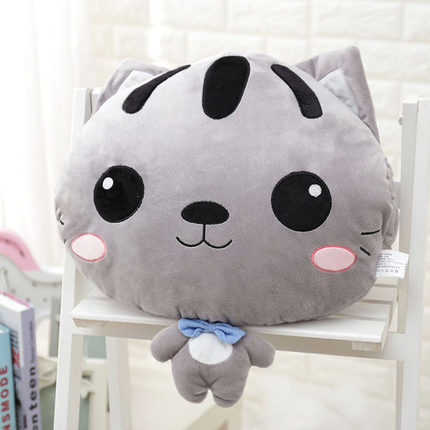 多功能午睡枕头抱枕被子两用可爱韩国卡通办公室汽车靠垫珊瑚绒被