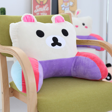 靠垫办公室卡通可爱腰枕大号椅子护腰靠枕靠背垫床头抱枕夏