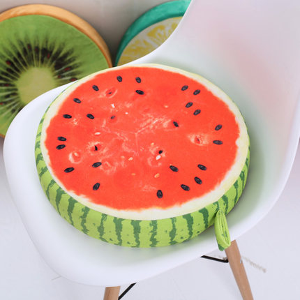 意屋语 夏季清新水果坐垫办公室椅子沙发垫加厚学生用可拆洗