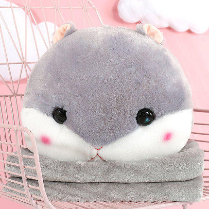 可爱午睡休枕头被子汽车抱枕被子两用靠垫被大号空调被靠枕毯子