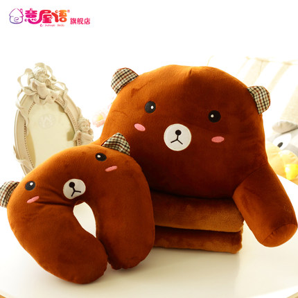 意屋语 创意可爱床头靠垫办公室护腰枕腰垫腰靠汽车抱枕沙发靠枕l