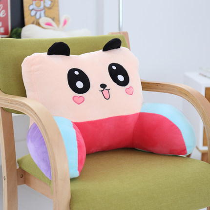 靠垫办公室卡通可爱腰枕大号椅子护腰靠枕靠背垫床头抱枕夏