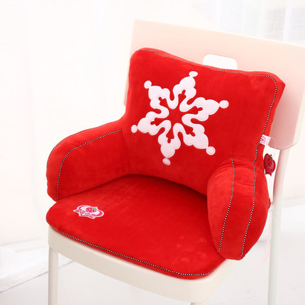 结婚款靠垫办公室卡通可爱腰枕大号椅子护腰靠枕靠背垫床头抱枕