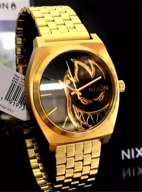 尼克松手表男nixon x Spitfire小马宝莉联名小火人男女情侣小金表